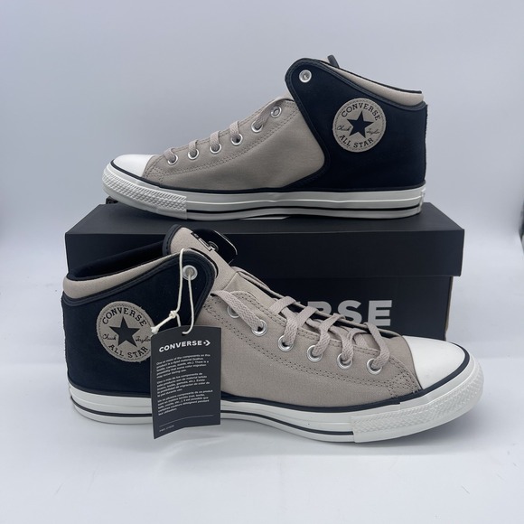 Converse CTAS High Street Mid Top Sneakers Mens Size 13 Papyrus/Black A14294C‎